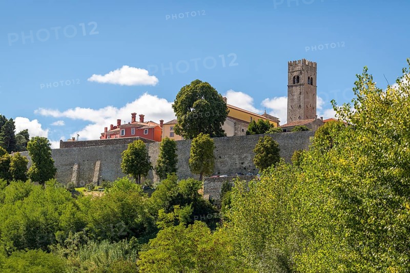 Venetian fortress with city wall and fortified defence tower