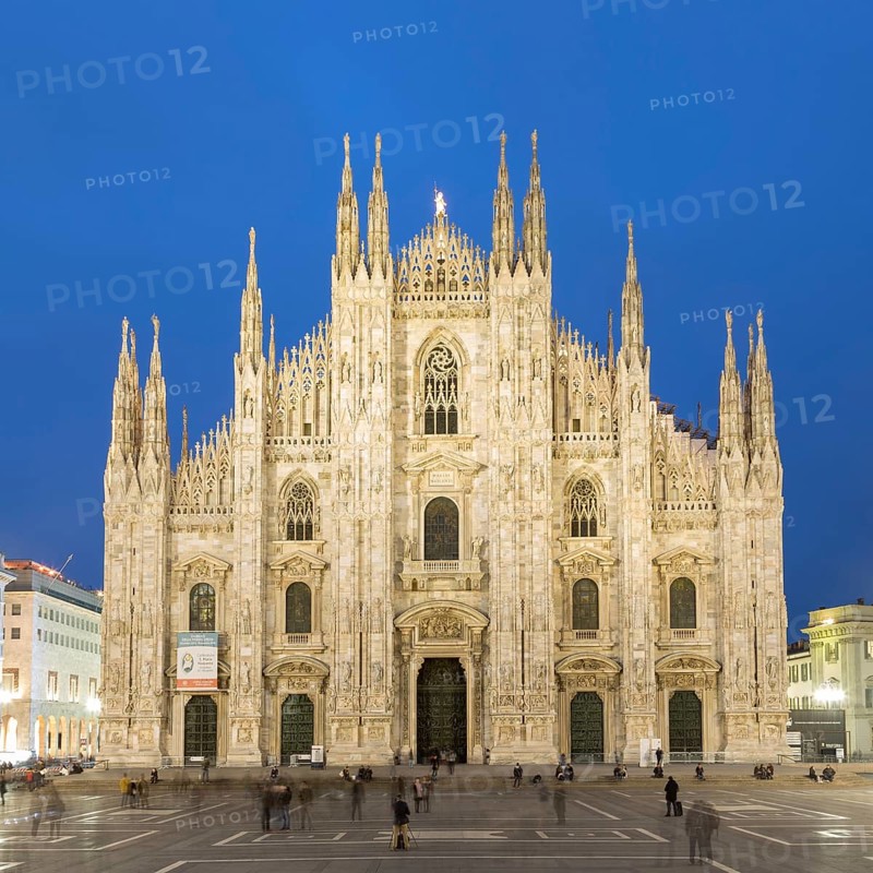Milan Cathedral at dusk