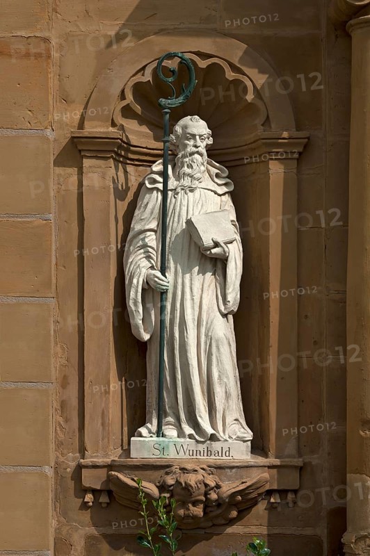 Sculpture of St. Wunibald