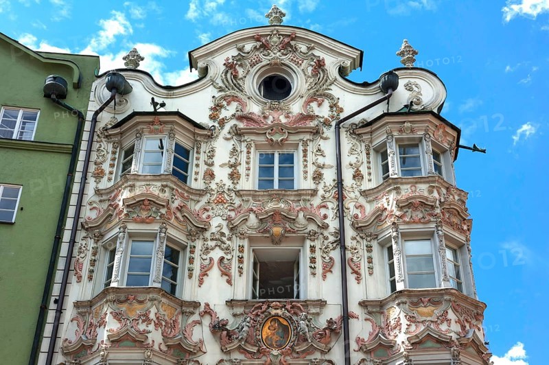Helblinghaus with baroque stucco