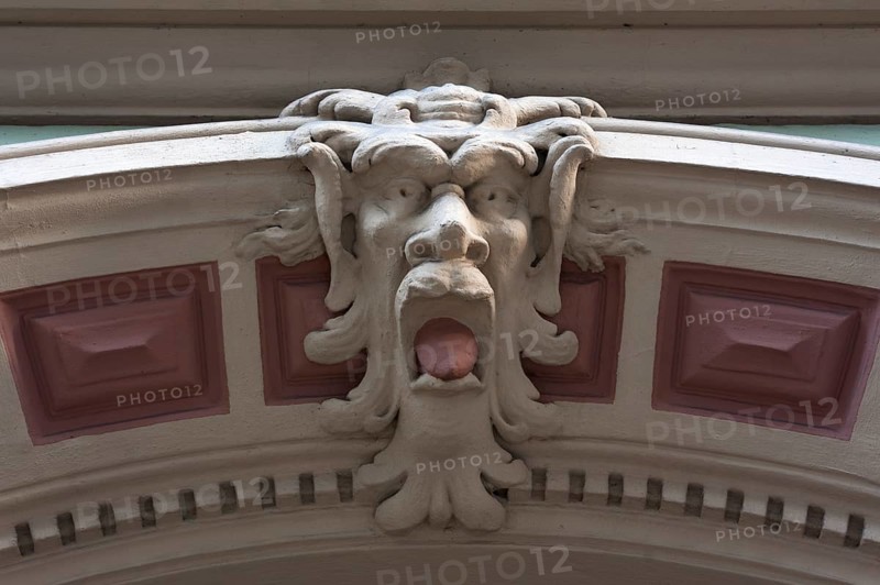Grotesque on an entranceway