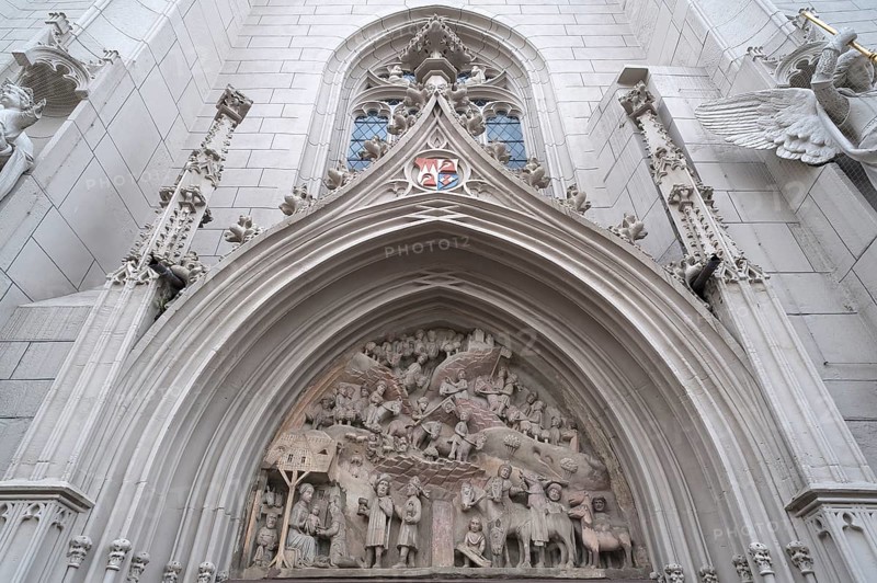 Late Gothic Typanum above the entrance of the Ritterkapelle