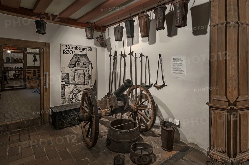 Old fire station equipment of the Michelsberg in Hersbruck