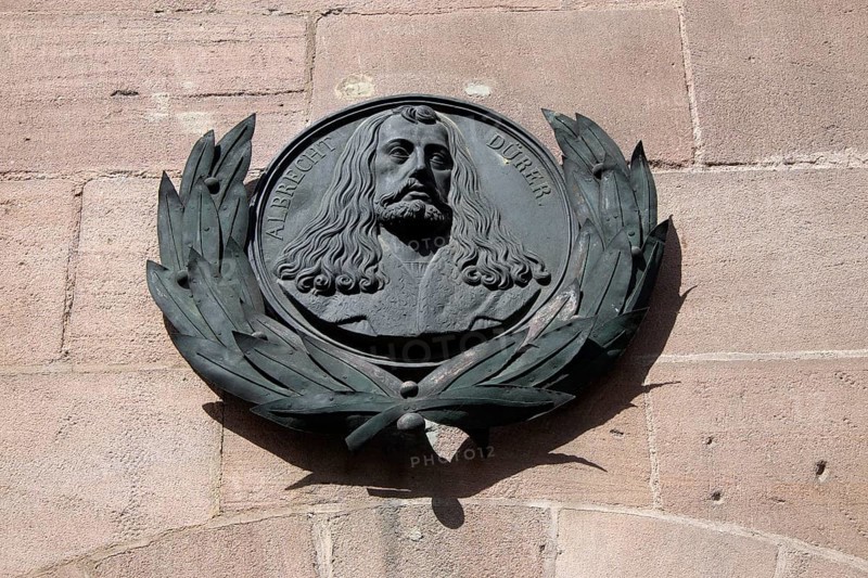 Portrait of Albrecht Durer on Albrecht Durer's House