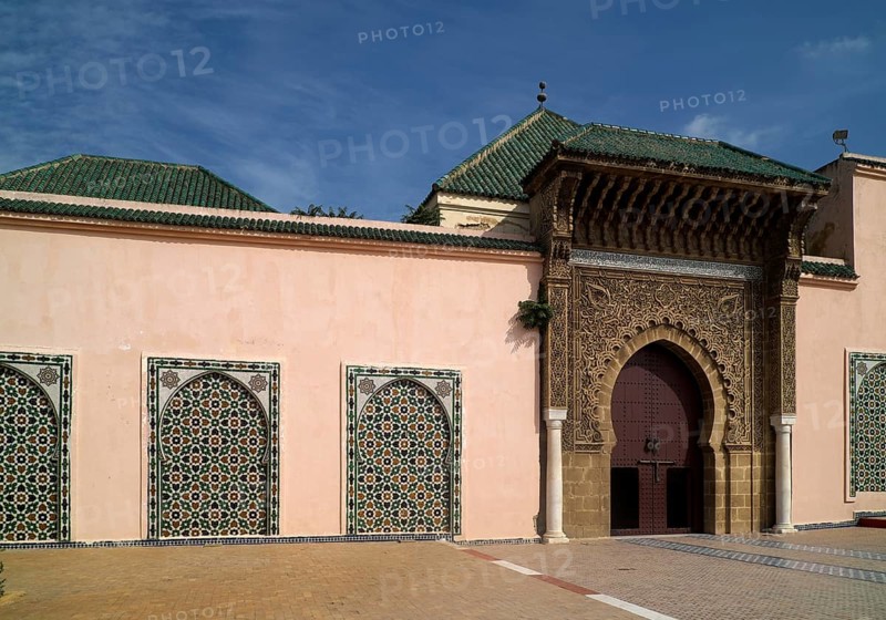 Entrance to mausoleum of Moulay Ismail
