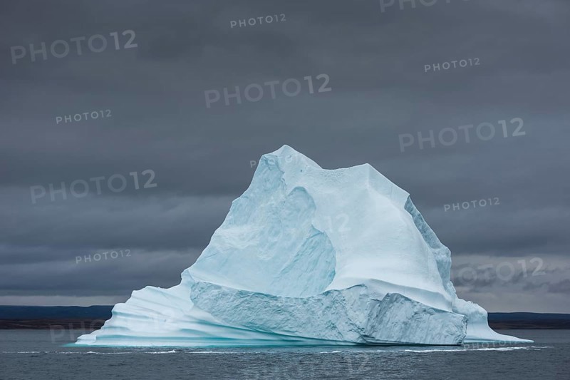 Iceberg floating in the water