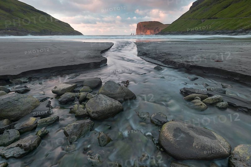 Black sandy beach of Tjornuvik