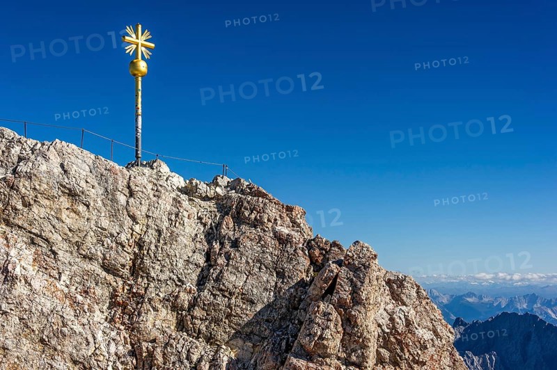 Gilded summit cross