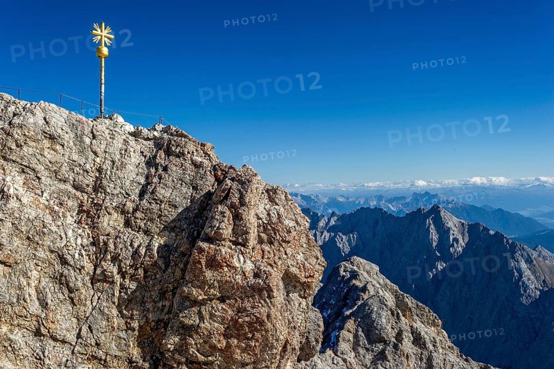 Gilded summit cross