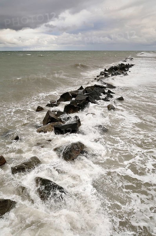 Breakwater on Wustrow beach