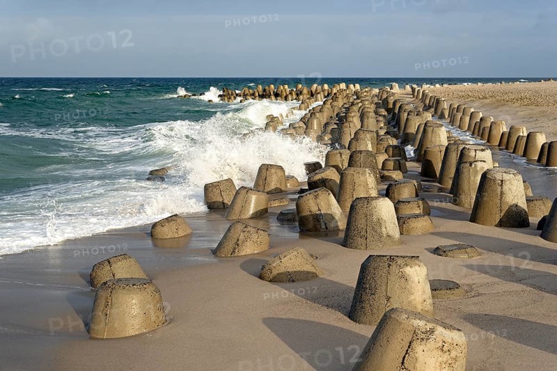 Concrete wave breakers