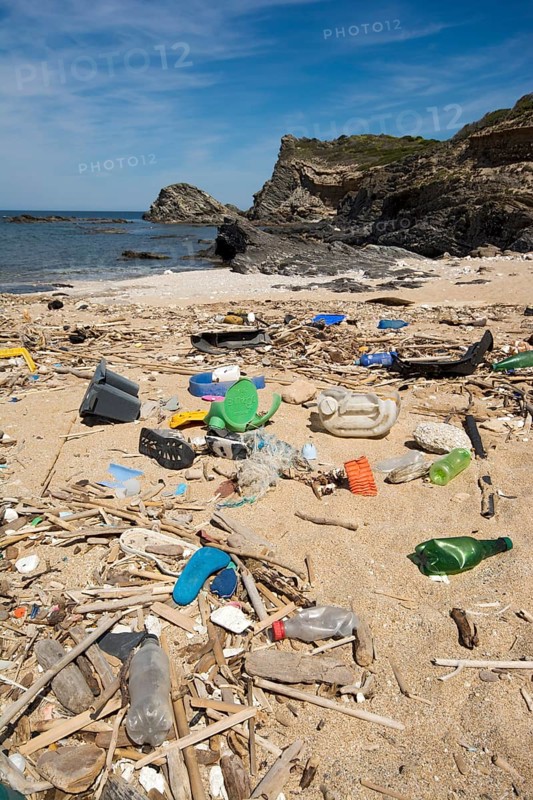 Garbage on the beach