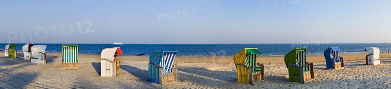 Colorful beach chairs