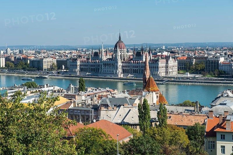 View of the Hungarian Parliament Building from Fisherman's Bastion