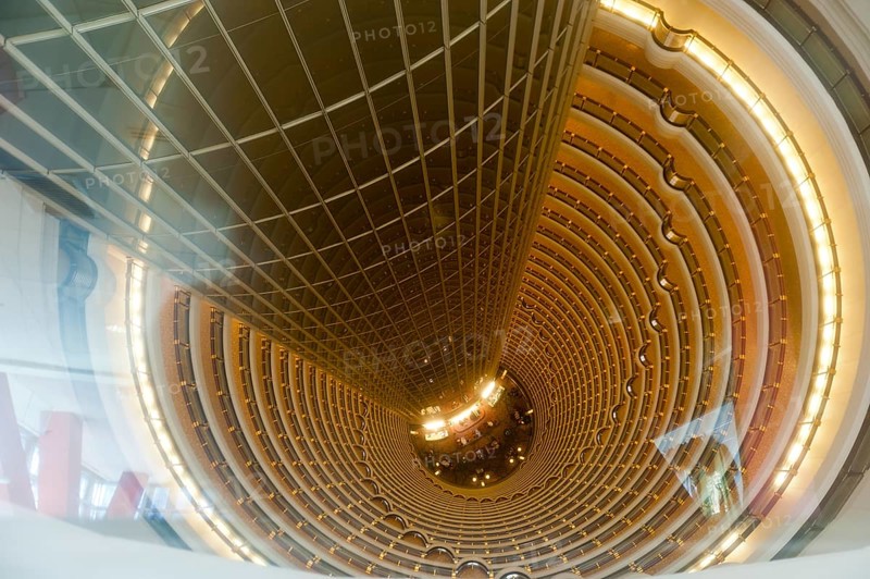 View down into the Jin Mao Tower
