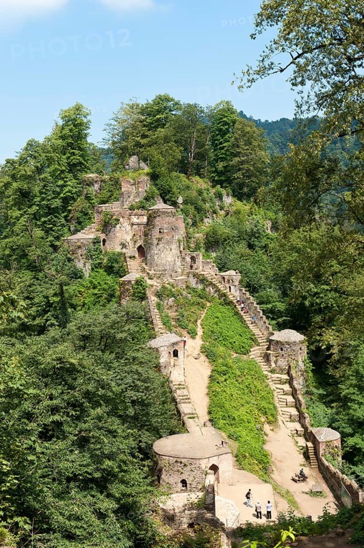 Galeh Rudkhan castle ruins in Fuman