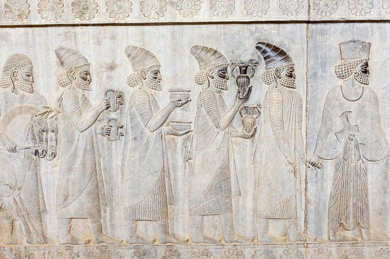Ancient relief of the Achaemenids