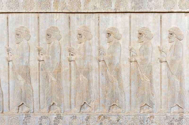 Ancient relief of the Achaemenids