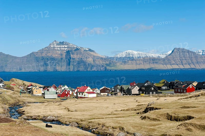 Colorful houses by the sea