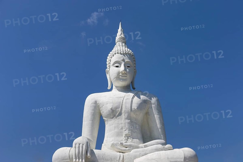 White Buddha statue