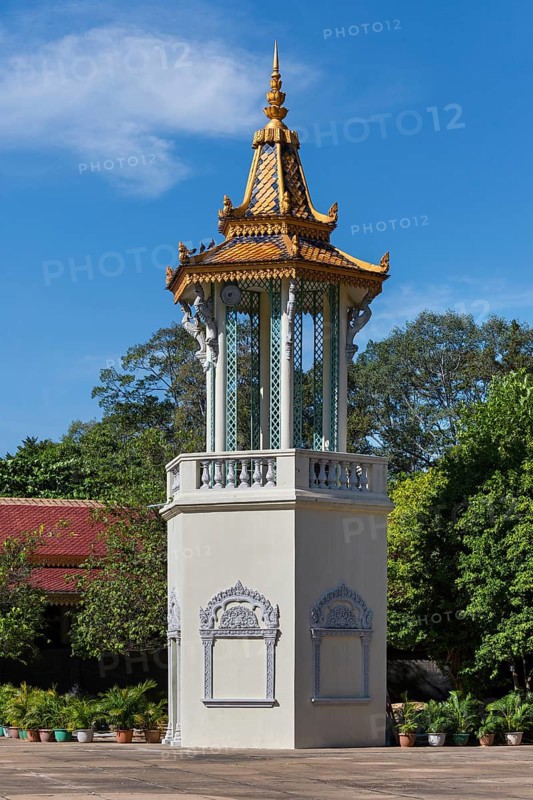 Bell tower next to the Silver Pagoda
