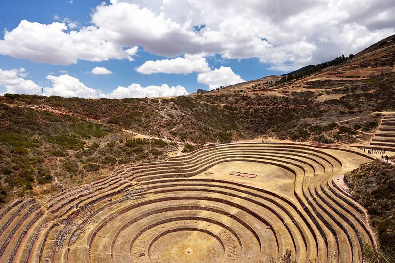 Inca terraces in the Sacred Valley