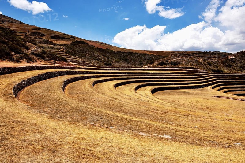 Inca terraces in the Sacred Valley
