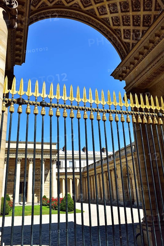 Fence with gold tips