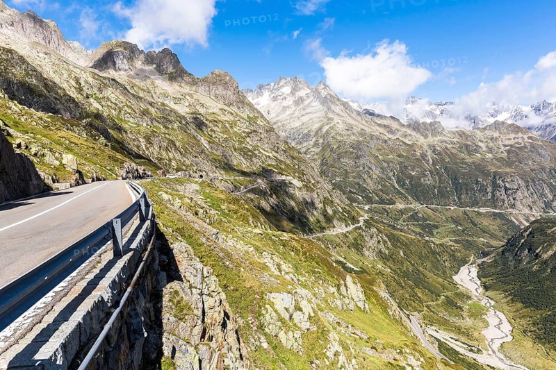 Mountain pass road Sustenpass