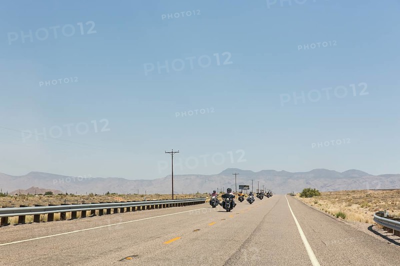 Motorcyclist on the historic Route 66