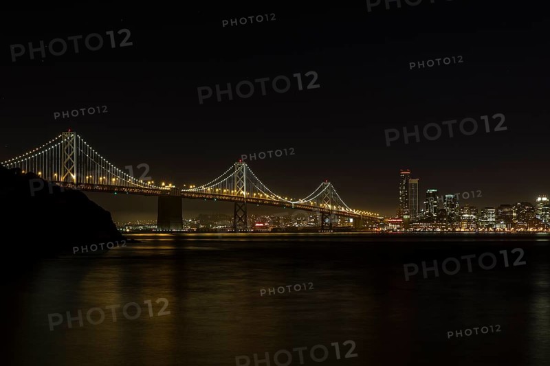 San Francisco's Oakland Bay Bridge at night