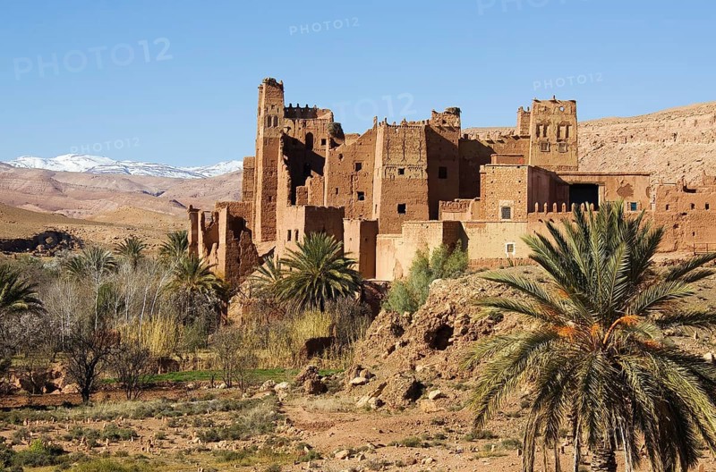 View of Tamdaght Kasbah near to Ait Benhaddou