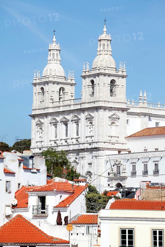 View from Miradouro Portas do Sol on the Monastery of Sao Vicente de Fora