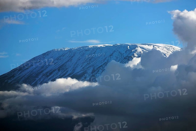Kibo summit or Uhuru Peak of Mount Kilimanjaro