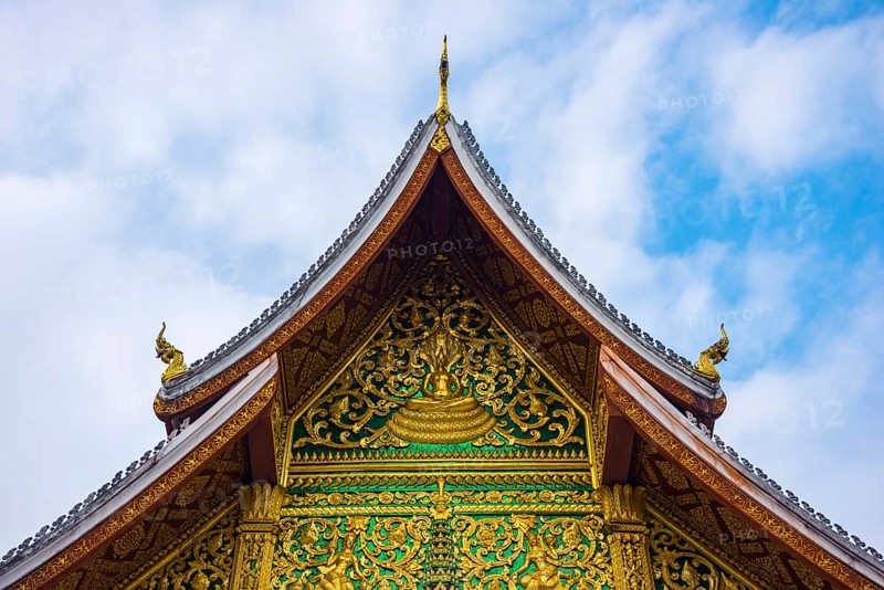 Buddhist temple Haw Pha Bang at the Royal Palace