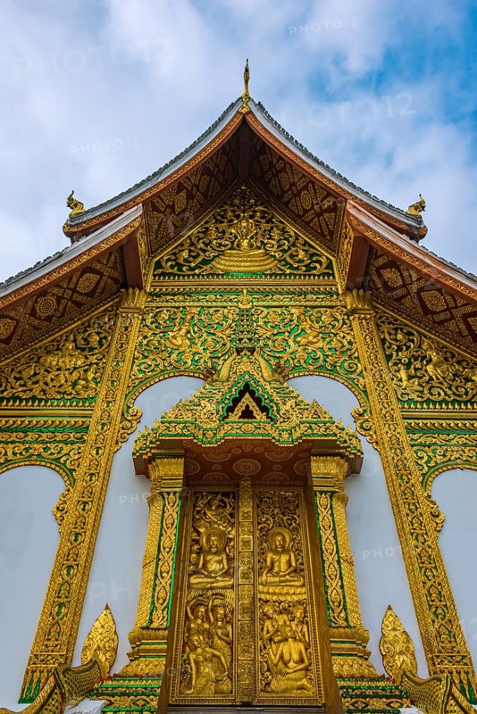 Buddhist temple Haw Pha Bang at the Royal Palace