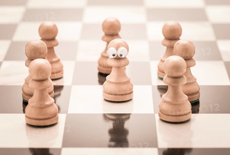 Group of chess pieces