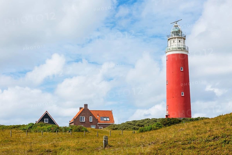 Lighthouse with houses Eierland