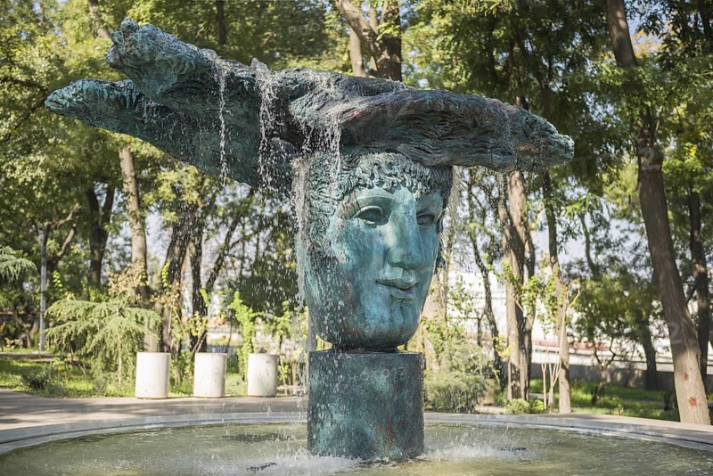 Fountain Theatrical mask in Greek Park