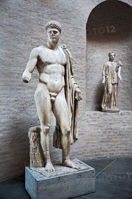 Statue of Apollo Barberini and muse