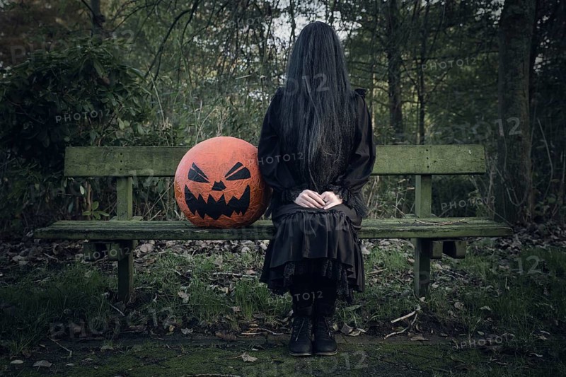 Woman in black
