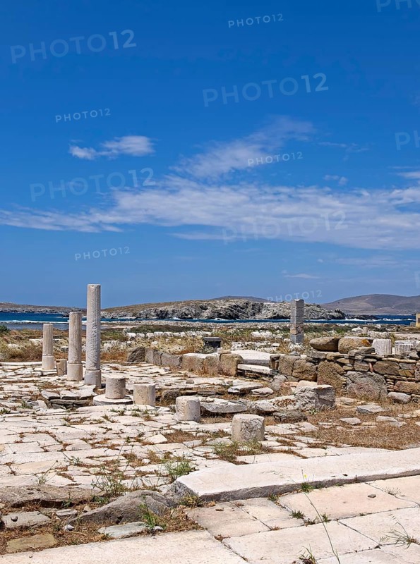 Ruins of the ancient city of Delos