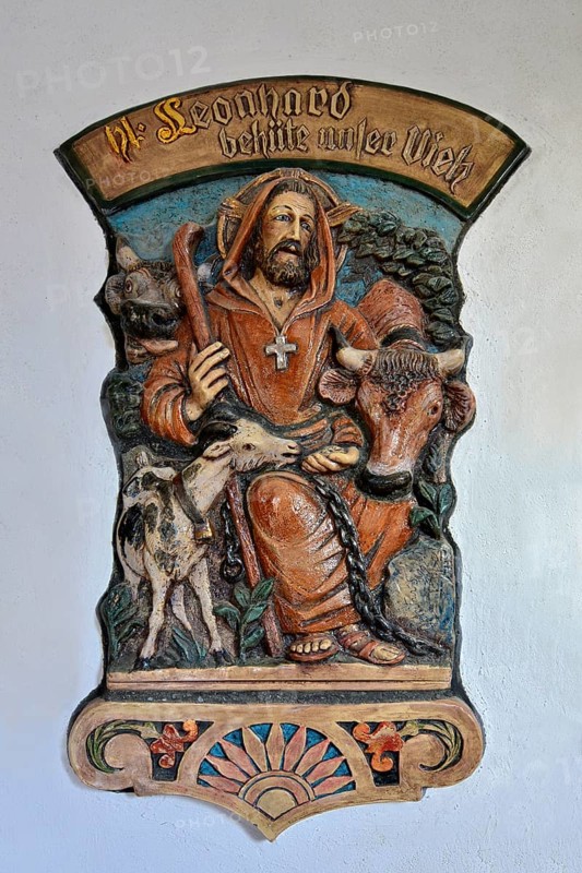 Relief of St. Leonard in St. Mary's Chapel at the mansions