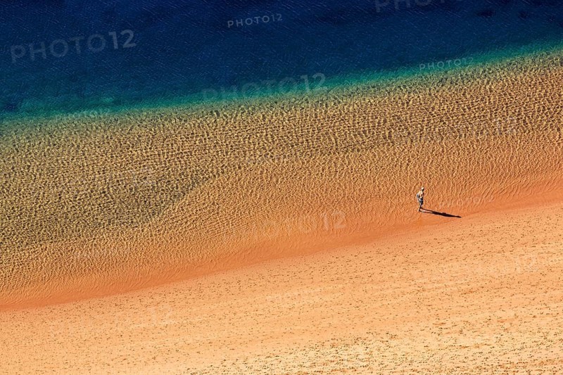 A single person on the beach