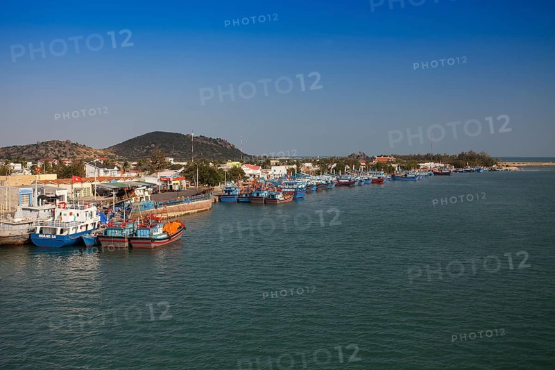 Fishing boats in the harbor of Phan Rang