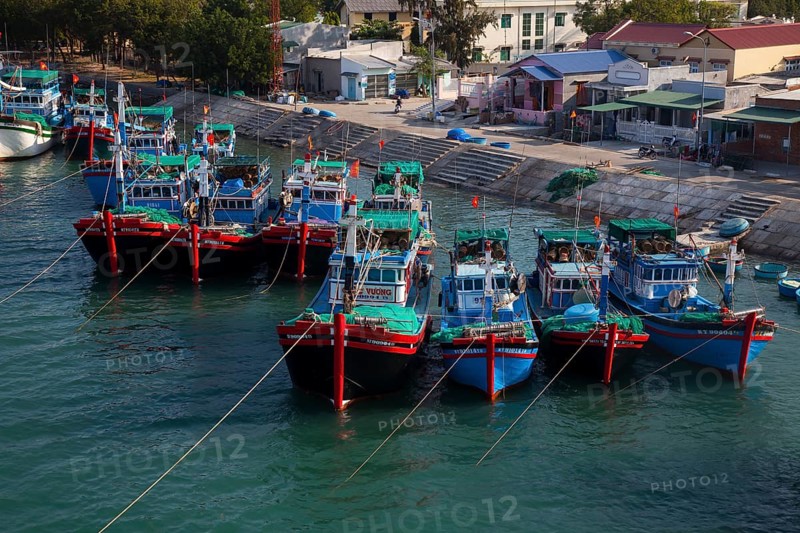 Fishing boats in the harbor of Phan Rang
