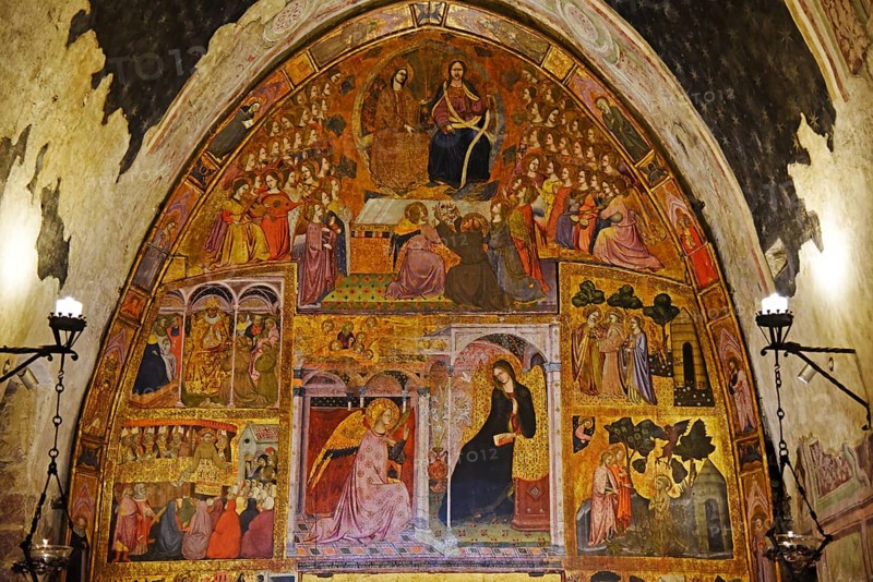 Fresco in the Portiuncula chapel