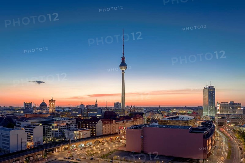 Berlin-Mitte with Alexanderplatz square