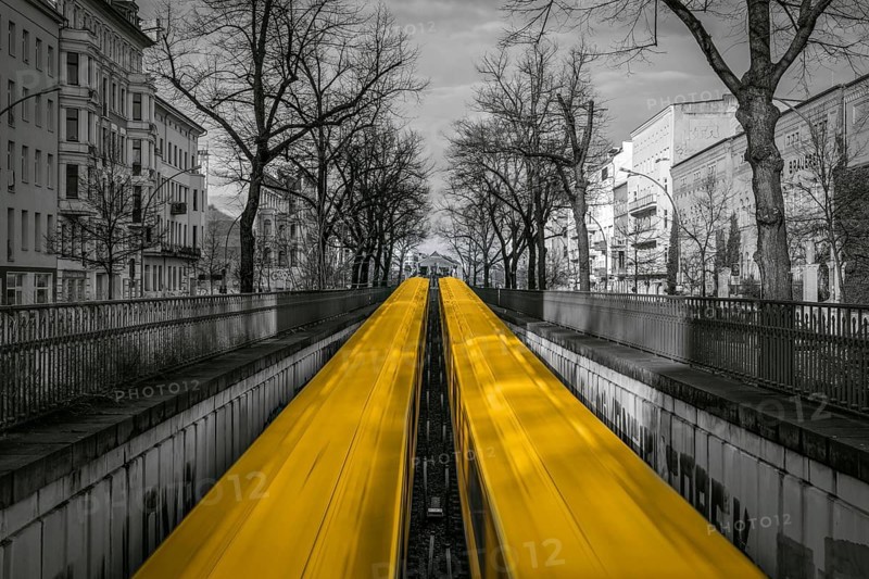 View of the metro in Schonhauser Allee