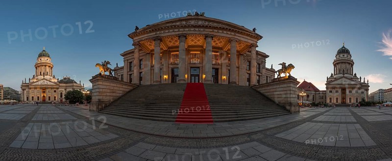 Gendarmenmarkt square with the German Cathedral and the French Cathedral